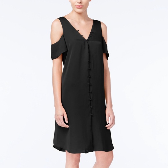 RACHEL Rachel Roy Dresses & Skirts - RACHAEL Rachel Roy Black Cold Shoulder Dre…